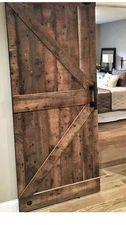 9'' Square Sliding Barn Door Handles and Pulls Black Vintage Gate P...