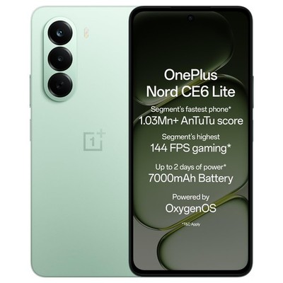 OnePlus Nord CE6 Lite | 8GB+128GB 7000mAh Smartphone Global Version Vivid Mint