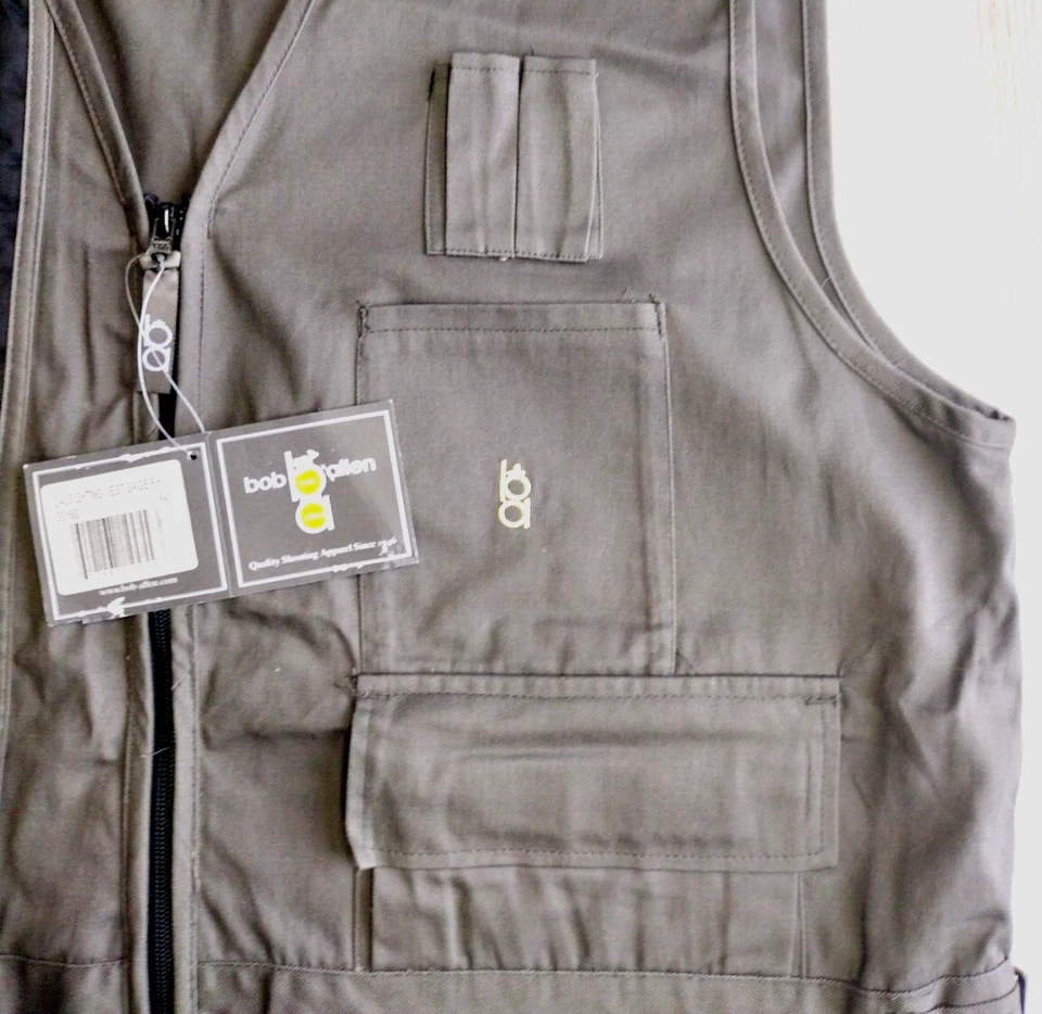 Bob Allen 240S Right Hand Shooting Vest, Adult Size XL, Sage, NWT-(NOS) - Image 4 of 4