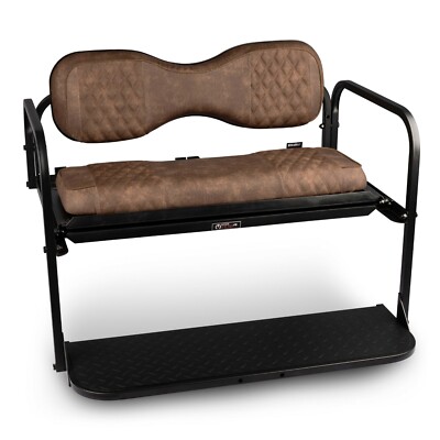 MODZ  RS Golf Cart Rear Seat Kit for Club Car Precedent - [2004-Up] - Brown