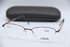 NEW SILHOUETTE SPX 4492 40 6056 BROWN GUNMETAL AUTHENTIC FRAME SUNGLASSES 50-18