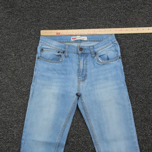 Levis 510 Jeans Boys Size 16 Blue Skinny Denim Stretch Medium Wash Boys - Picture 2 of 11