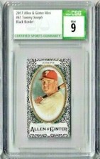 2017 Allen & Ginter Tommy Joseph Black Border CSG 9