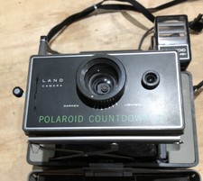 Vintage Polaroid Camera Countdown 70 Automatic Land With Case and Manual