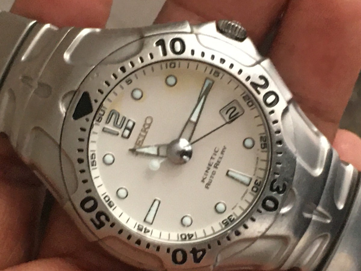 Vintage Seiko kinetic Auto relay Mens watch Japan made Rare | eBay UK