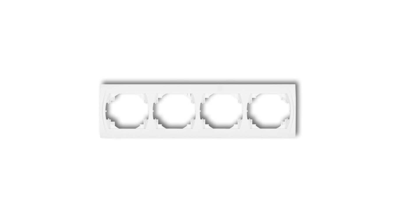 LOGO Horizontal quadruple frame white LRH-4 /T2UK