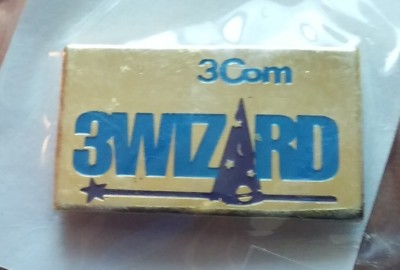 3Com 3Wizard pin badge 