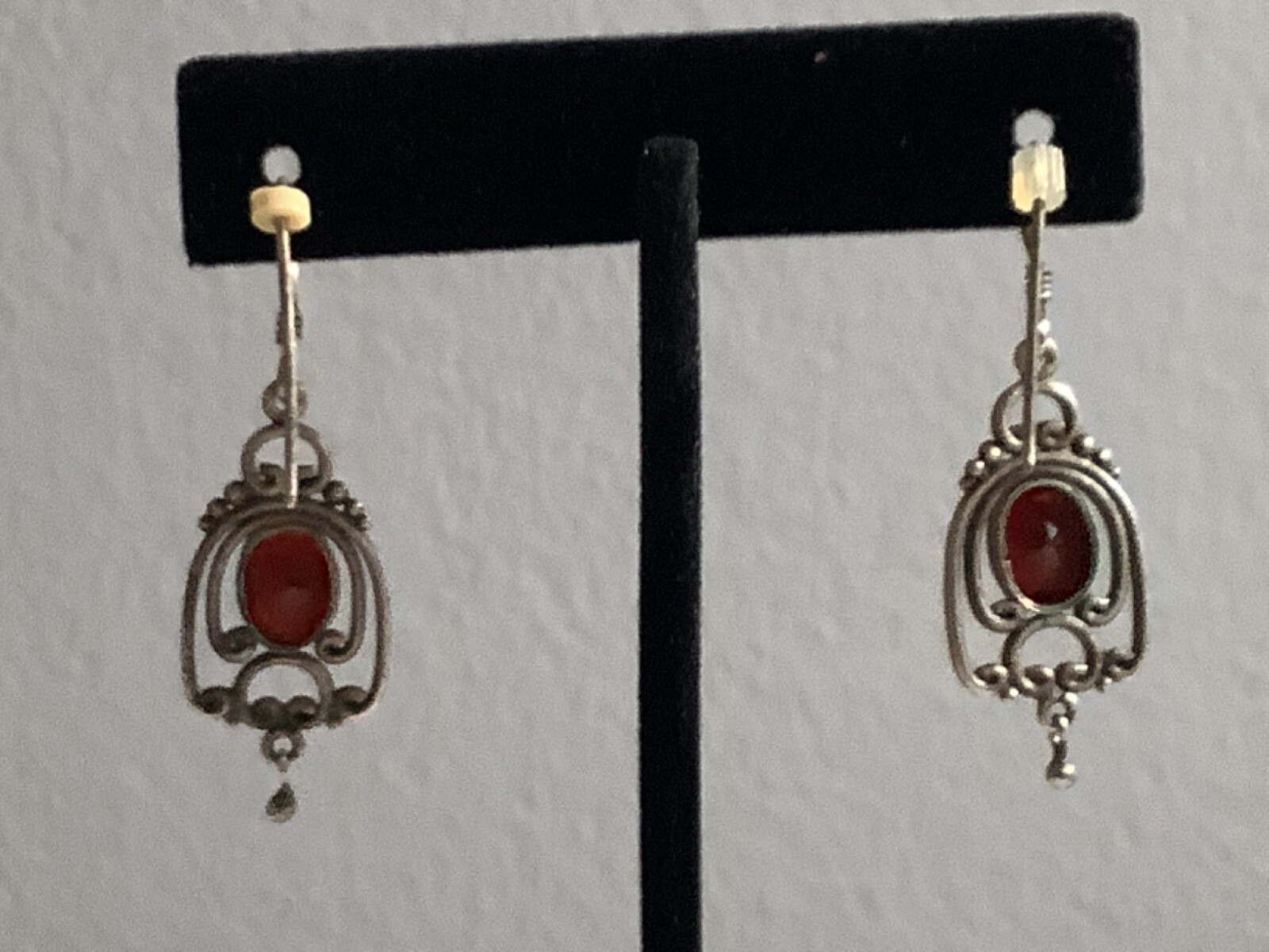 UNIQUE AUTHENTIC STERLING SILVER & RUBY VERY DETA… - image 7