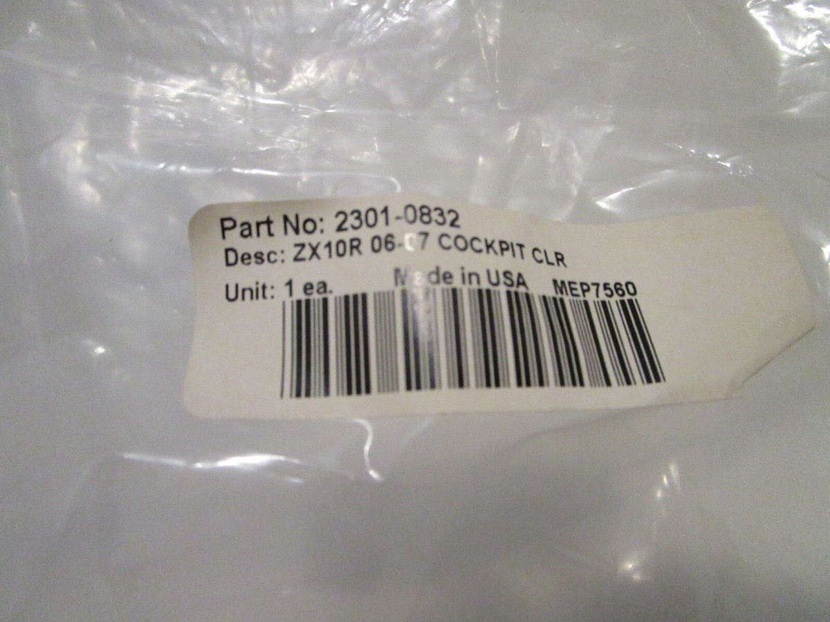 ☺︎ページ New Kawasaki ZX10 R 2006-07 Clear Wind Screen Menphis Shades PN