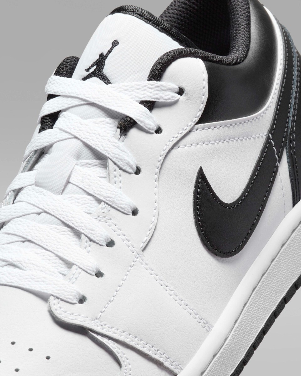 Nike Air Jordan 1 Low ホワイト/ネイビー/ブラック Nike Air Jordan 1 Low AJ1 White Black Men Casual Shoes