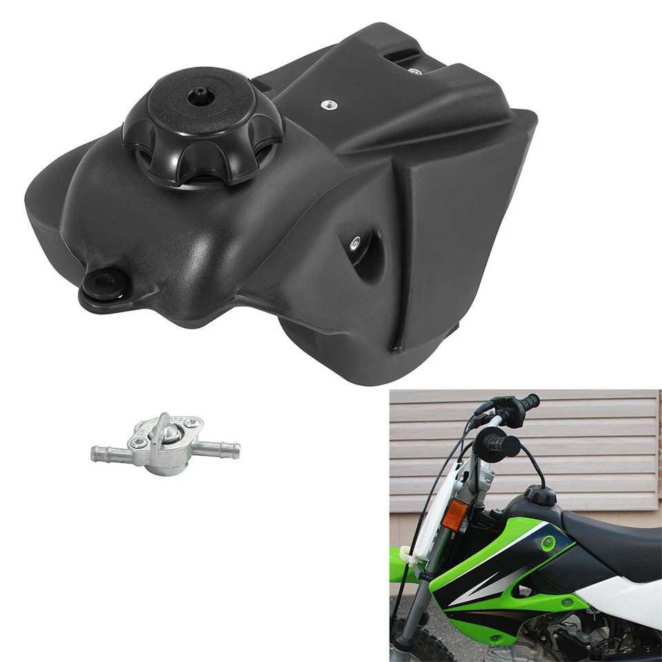 Tanque de combustible de gasolina con llave y tapa para Suzuki RM65 DRZ110 02-08 Kawasaki KLX110 20-08 Foto 3 de 4