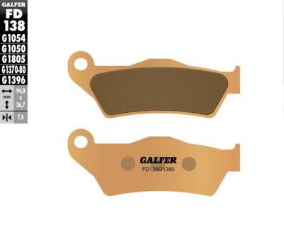 Tm Rennsport MX 85 Junior 1993-2024 Galfer Vorder Hh Gesinterte Bremse Beläge