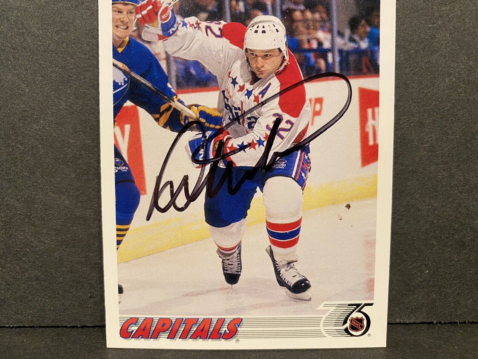 Dale Hunter Washington Capitals Autographed Retro CCM Hockey