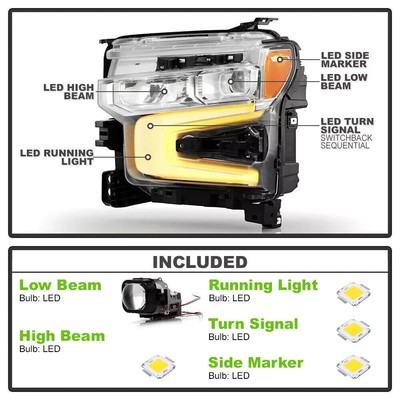 22-23 OEM GM Chevrolet Silverado RST LTZ Left Driver Side LED  