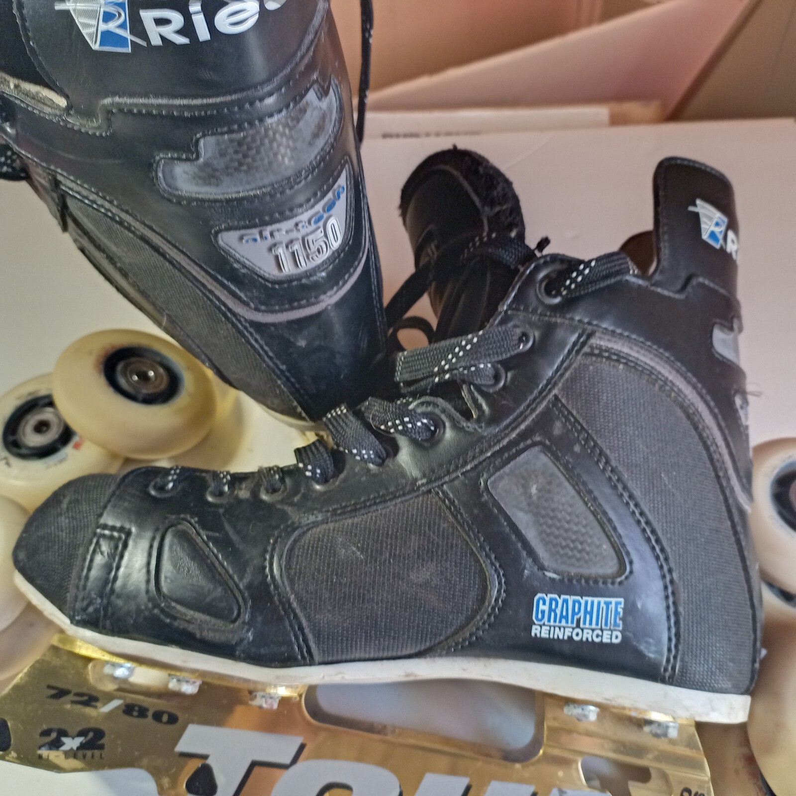 Riedell inline roller Hockey Skates 1150 size 8 not bauer mission eBay
