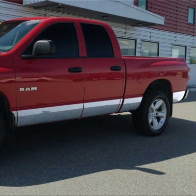 Stainless Steel Rocker Panel Fits 2006-2008 Dodge Mega Cab SB - 8'' 12pc