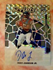  2020 PANINI MOSAIC SCRIPTS PRIZM #S51 DUKE JOHNSON JR.