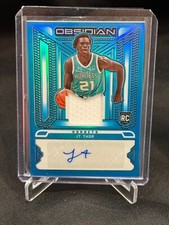 2021-22 Panini Obsidian JT THOR Blue Food Rookie Jersey Patch Auto RPA #22/27