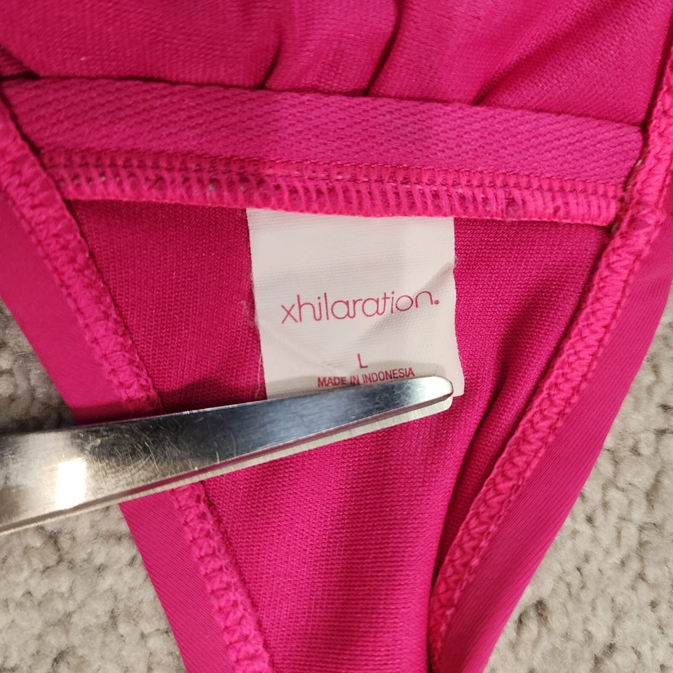 Top de bikini Xhilaration para mujer bandeau anillo acolchado grande no tiene sentido Foto 4 de 4