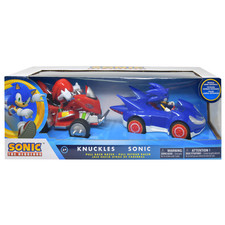 Sonic the Hedgehog 2pc Pullback Race Cars Toy Vehicles Set for Boys Age 3 and Up