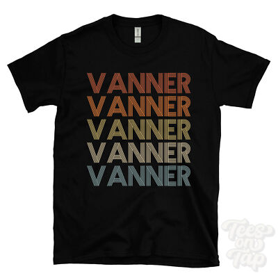 VANNER WIEDERHOLTES RETRO-STIL T-SHIRT Herren & Damen Neuheit cool Name Geschenk