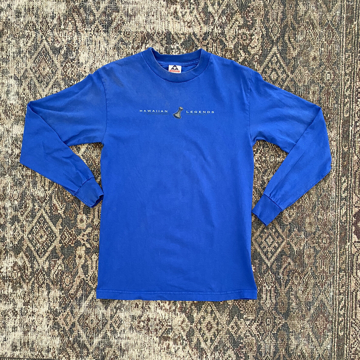 VTG 90s Hawaiian Legends Long Sleeve Surf T Shirt SZ S North Shore