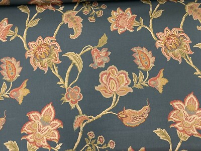 Leinenstoff Drache Lilie Vintage Morris Floral Marine Vorhang Rollo Polster
