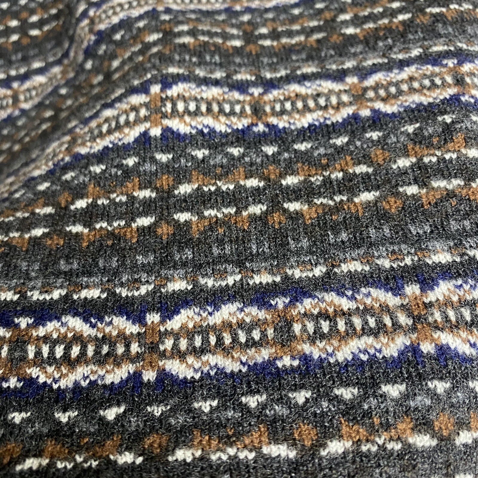 Altea instarsia 100% Wool Crew Neck knit sweater Men’s Size US XL