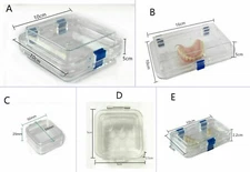 Hinged Display Box Acrylic Membrane Case Storage Jewelry Chip Shockproof Boxes