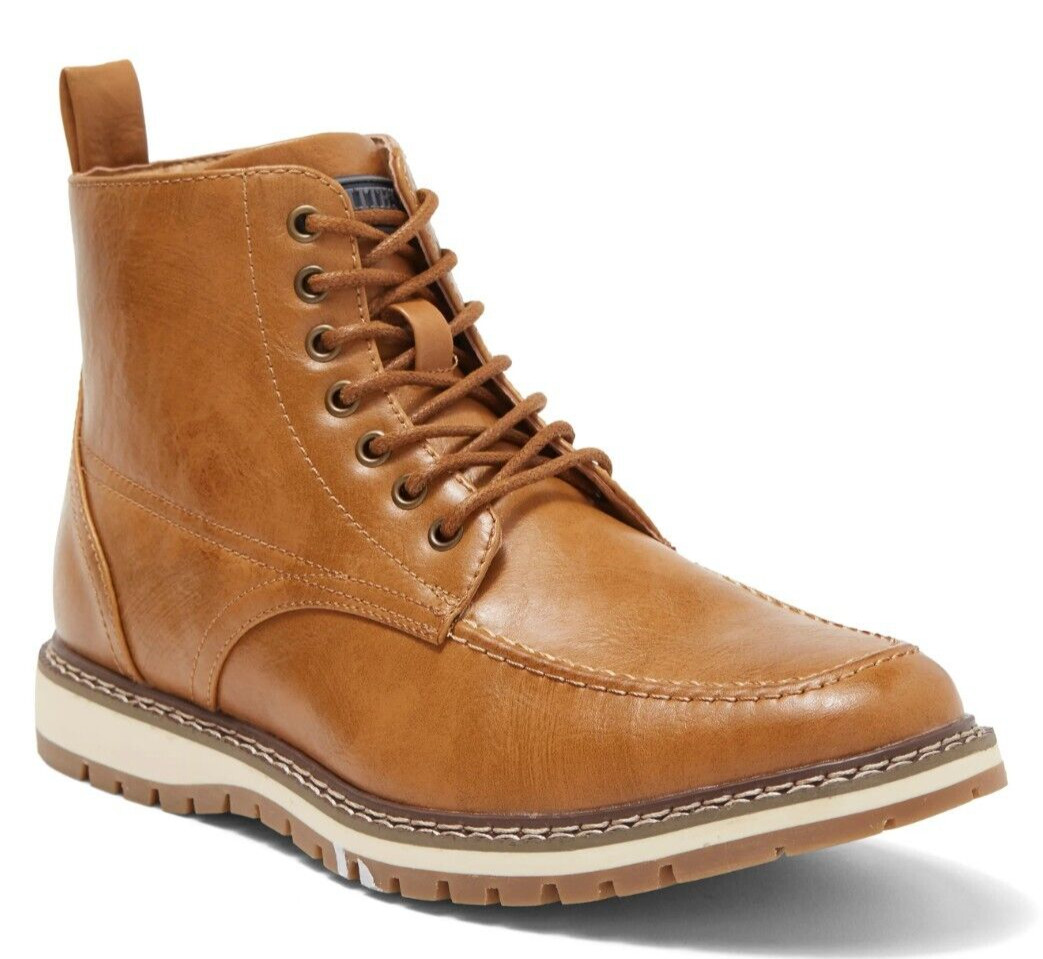 Мужские ботильоны Smiths Workwear Austin из веганской кожи на шнуровке коричневого цвета, размер 11