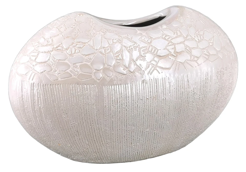 Blumenvase Tischvase Tischdeko Hochzeit Keramikvasen weiß