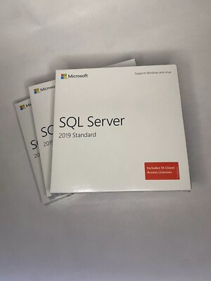 SQL Server 2019 Standard (10 CAL) - Windows and Linux, Physical License NEW