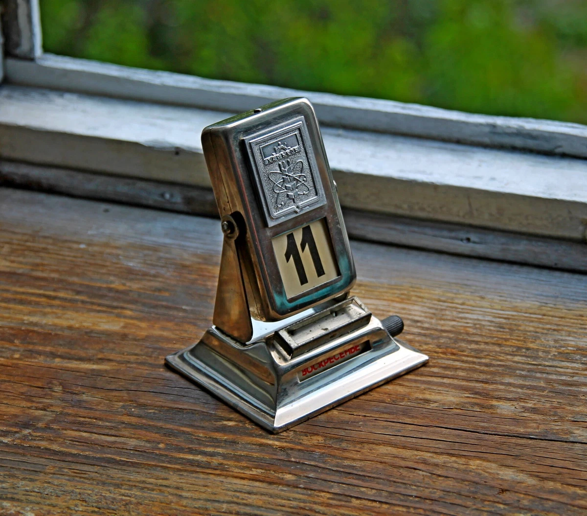 Vintage desk calendar/Kharkiv/metal desk calend/arantique | eBay