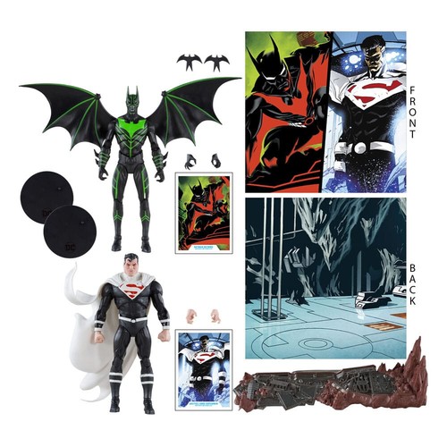 Dc Multiverse Batman Beyond Vs Justice Seigneur Superman Action Figure 2-PACK - Picture 4 of 17
