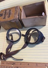 Vintage Drednaut 50mm Goggles Glasses IN BOX - American Optical CO. Steampunk