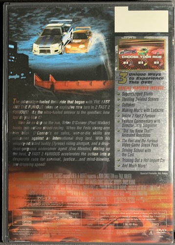 Fast and Furious 2-Filme 2er-Pack Sammlung (DVD, 2003, 2-Disc-Set, Schuber... - Bild 10 von 12