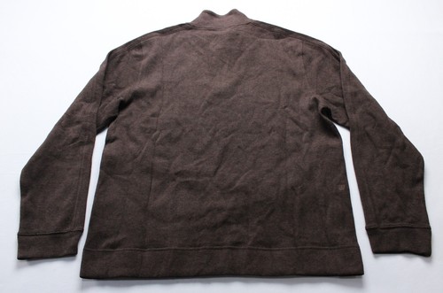Mack Weldon Men's Prime Cotton Half-Zip L/S Sweater DM3 Brown Size 2XL NWT - Picture 5 of 6