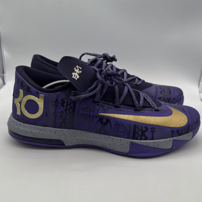 DS Men\'s Nike KD‎ VI BHM \'Black History Month\' Sz 14/EUR 48.5 [646742 500] Nike KD 6 BHM - 646742-500 Raffles & Where to Buy main image 2