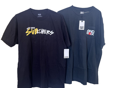 2 LOT Call of Duty Mens New York Subliners Black Short Sleeve Top T-Shirt XL NEW