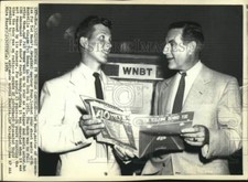 1970 Press Photo Ted Mack and Pat Boone in Ted Mack's Original Amateur Hour