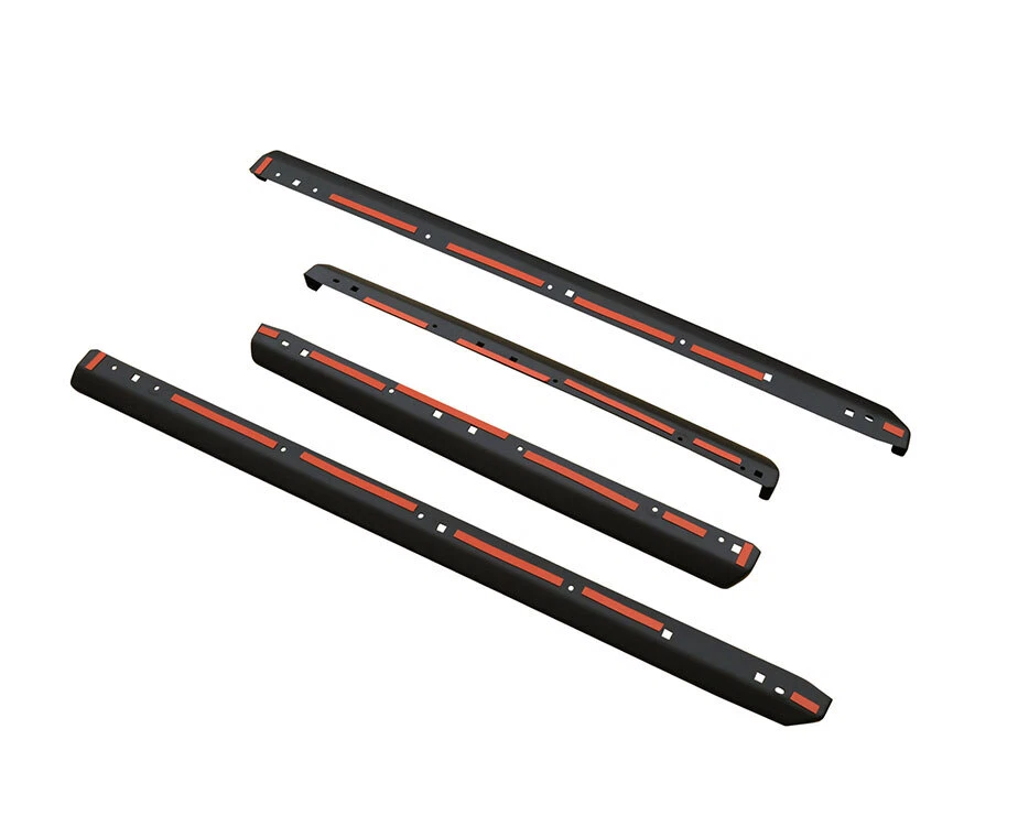 Faldones laterales de moldura de panel de puerta exterior para Subaru Forester 2019-2022 negro mate Foto 3 de 4