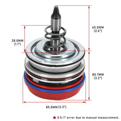High Performance Servo Piston Assembly with Cover & Snap Ring For