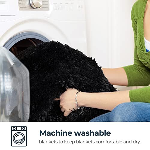 Bed Blanket Queen Size, Super Fluffy Fuzzy Blanket for Queen 80" x 90