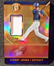 2017 Jacoby Jones Gold Standard Rookie AUTO / RELIC...050/199...Detroit Tigers