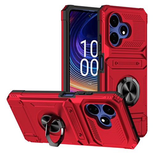 For Boost Celero 5G / 5G+ Plus 2024 Shockproof Card Holder Ring Stand Case Cover - 第 10/20 張圖片