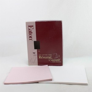 Eaton Resume Ensemble Incomplete Set 68 White 36 Pink Sheets Only