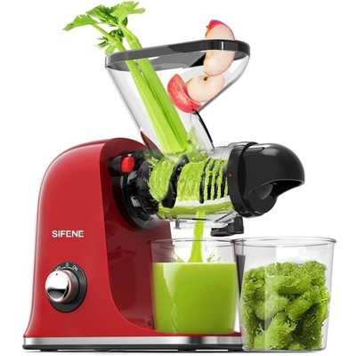 Quiet, Efficient Cold Press Juicer - Perfect for Fresh Fruit & Vegetable Juice