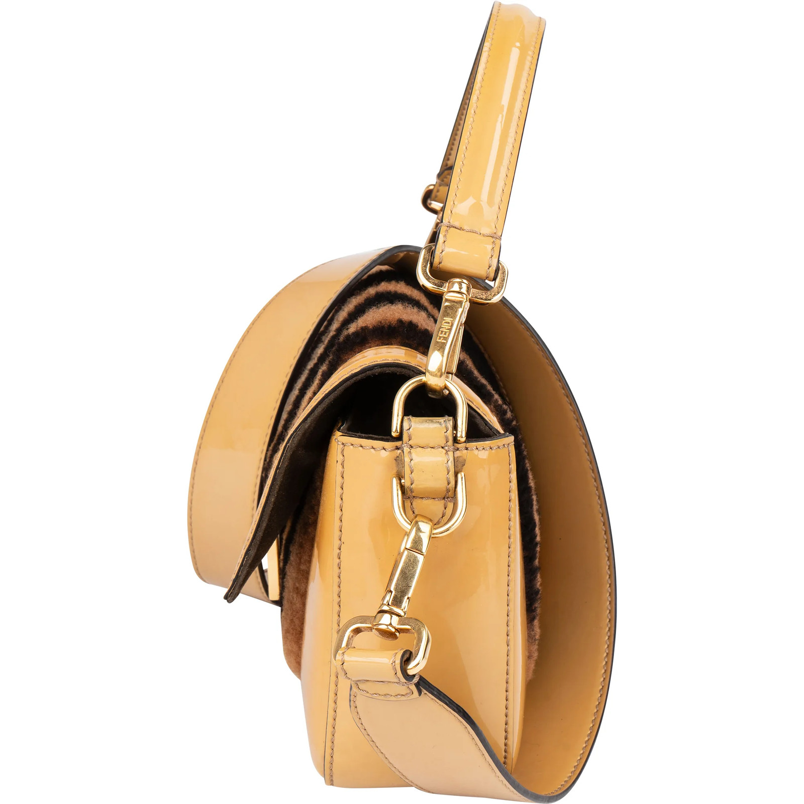Fendi Shearling Baguette Buckle Handbag Bag Buckle Belt image 6