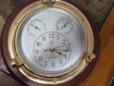 Seth Thomas Nautical Meridian Model 1046 Quartz Wall Clock  Free Shipping