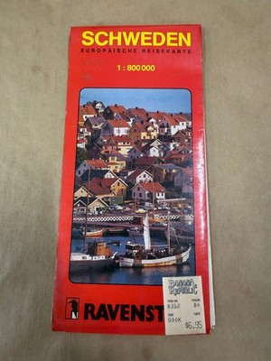 Ravenstein Sweden European Road Map 1:800,000 Travel Map ISBN 3-87660-859-9